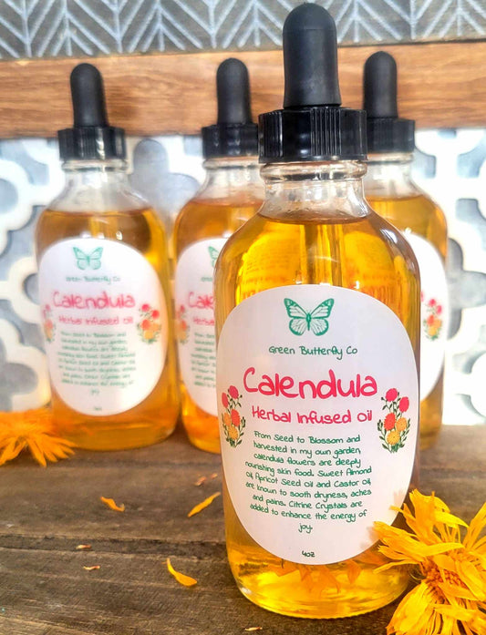 Calendula Herbal Infused Body and Bath Oil
